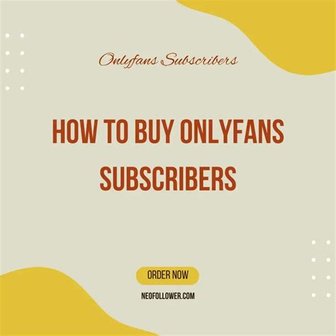 Buy Onlyfans Subscribers